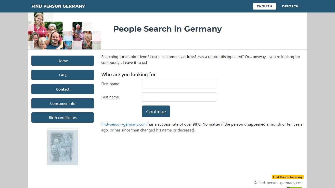 Find Person Germany - People Finder in Germany