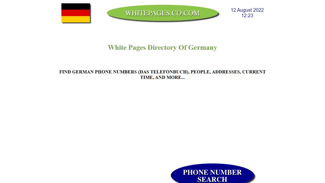 White Pages of Germany - Search Das Telefonbuch