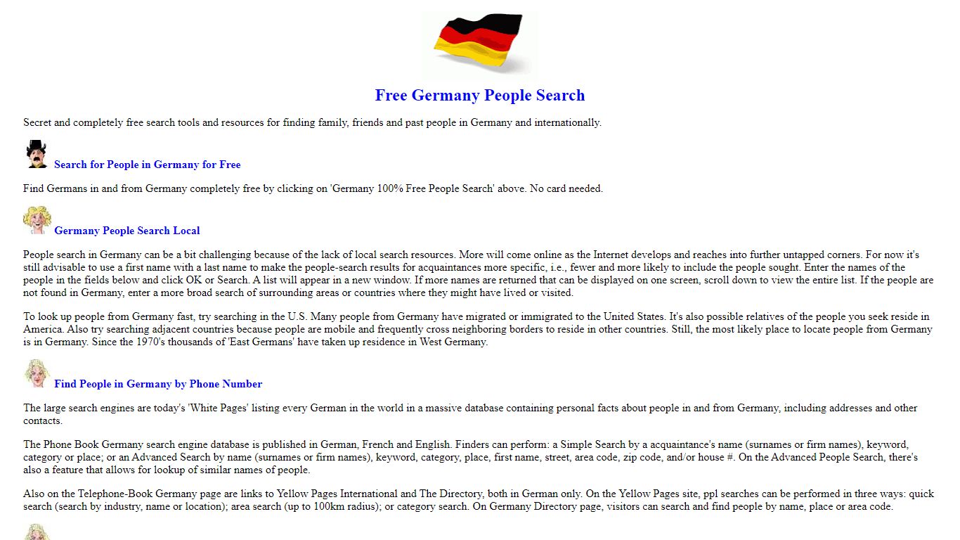 Germany 100% Free People Search Secret Sites and Tools